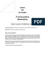 22 de Octubre Tercer Grado Aprende en Casa II