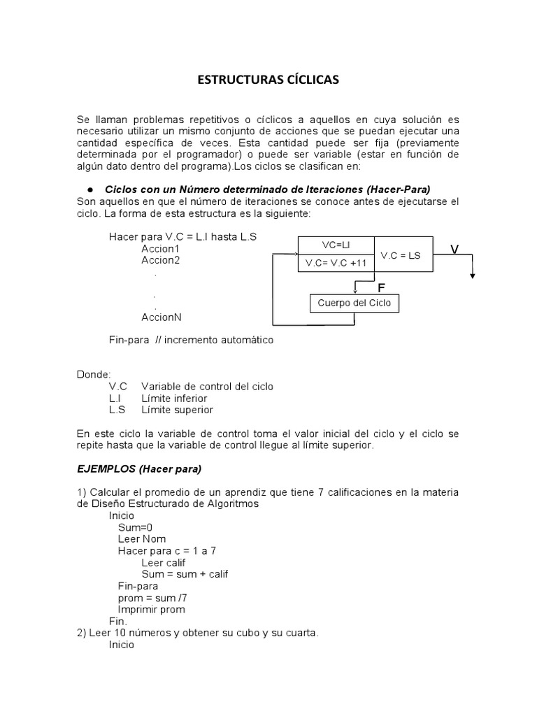 Estructuras Cíclicas en Programación | PDF | Salario | Color