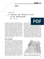 CHAPTER 57 Anatomy and Surgical Access of The Mediastinum