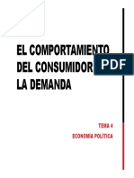 TEMA 4 - El Comportamiento Del Consumidor y La Demanda PDF