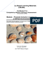 CBLM - Promote Inclusive Learning in A CBT&A Environment - Aug 2012 PDF