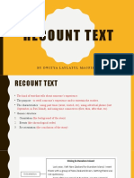 Recount Text and Question Tags