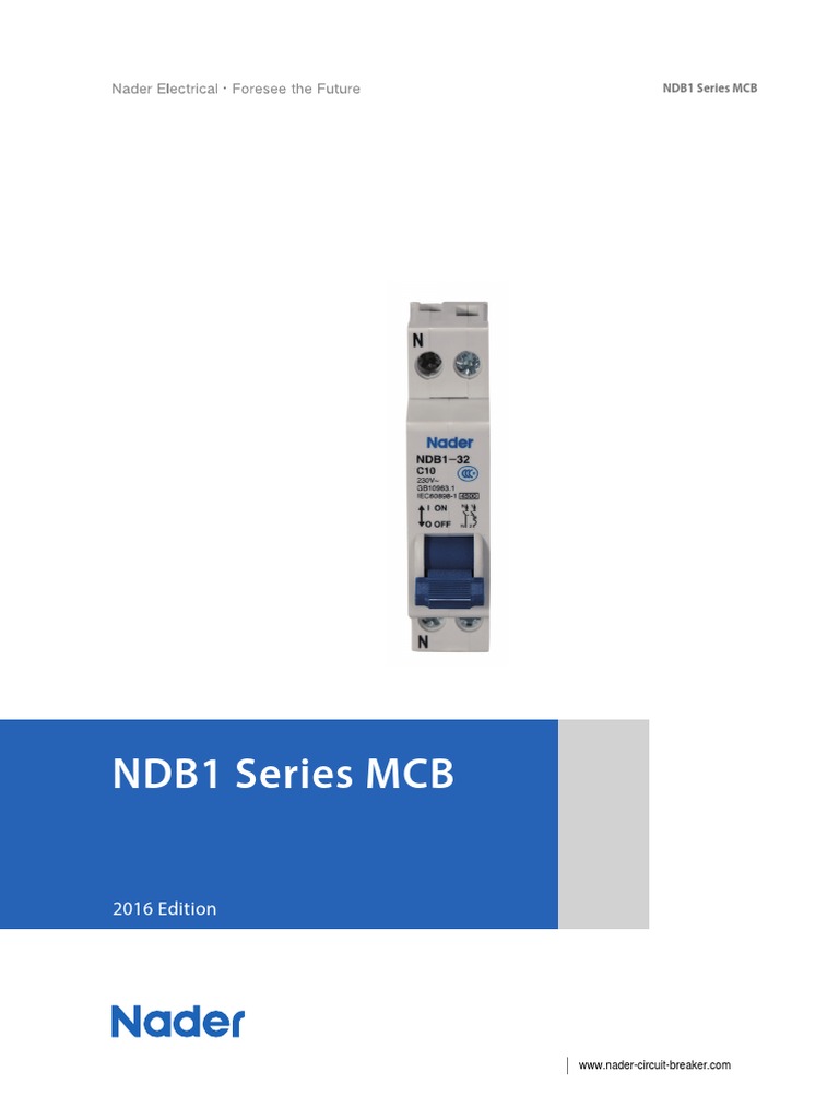 NDB1 Series MCB Product Overview | PDF | Power Engineering | Electrical ...