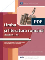 LIMBA SI LITERATURA ROMANA-repere Metodologice 2020