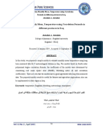 Estimation Monthly Mean, Temperature Using Correlation Formula in Different Provinces in Iraq