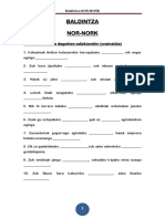 Baldintza Nor-Nork Ariketak PDF