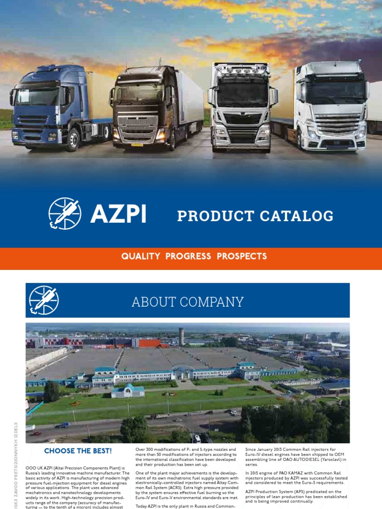 AZPI Diesel Fuel Injection Solutions | PDF | Fuel Injection | Diesel Engine