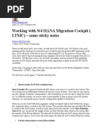 Working With S/4 HANA Migration Cockpit (LTMC) - Some Sticky Notes