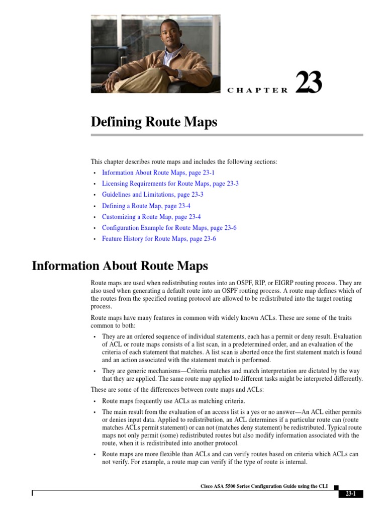 Defining Route Maps | PDF | Routing | Command Line Interface