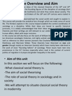 1 - Introduction To Classical Social Theory