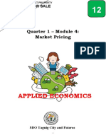 Applied Economics: Quarter 1 - Module 4: Market Pricing
