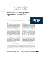 Biopolítica y Necropolítica A. Estévez PDF