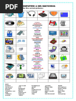 Computers & Me: Matching: Write The Names Under The Correct Pictures