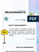 Measurements: Technical English