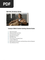 Catalyst 3560-E Switch Getting Started Guide