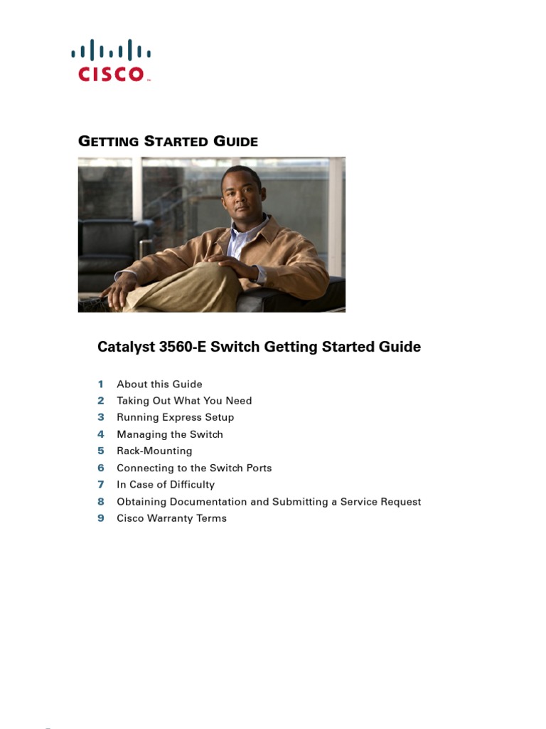 Catalyst 3560-E Switch Getting Started Guide | PDF | Documentation | Ios