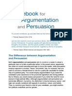 Argumentation and Persuasion - Most Important To Least Important Ides - Week No 7