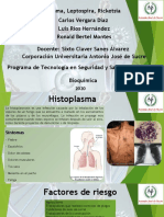 Histoplasma, Leptospira y Ricketsia: Bacterias de riesgo ocupacional