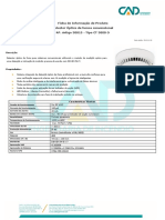 Ficha de Informação de Produto Detector Óptico de Fumos Convencional Nº. Artigo 30015 - Tipo CT 3000 O