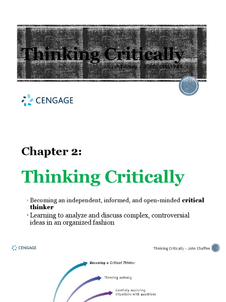 Thinking Critically: 12 Edition - John Chaffee | PDF | Critical ...