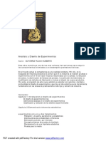 Analisis Y Diseño de Experimentos: PDF Created With Pdffactory Pro Trial Version