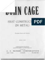 First Construction in Metal. John Cage