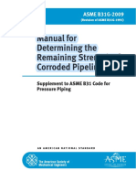 Manual For Determining The Remaining Strength of Corroded Pipelines