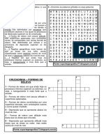 CRUZADINHA E CAÇA PALAVRAS FORMAS DE RELEVO