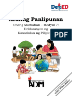 APAN-6 - q1 - Mod7 - Deklarasyon NG Kasarinlan NG Pilipinas - v2