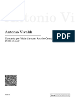 Vivaldi's Concerto for Viola d'amore, Strings and Harpsichord in D Minor (RV395