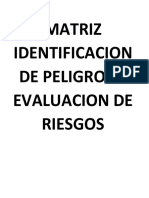 Identificación de peligros y evaluación de riesgos en excavación de zanjas