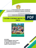 Tercero Basico, Cultura Maya, GUÍA DE APRENDIZAJE Unidad IV, PROF. OSCAR CUGUA