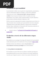 Definición de personalidad
