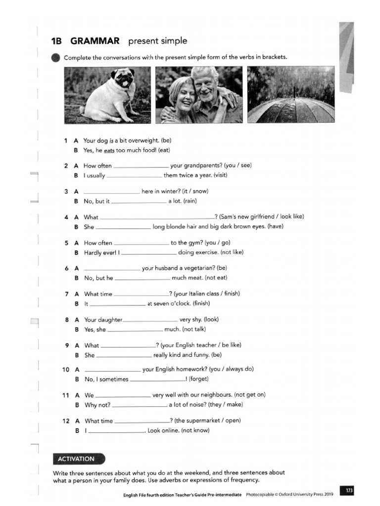 1B Grammar PDF | PDF