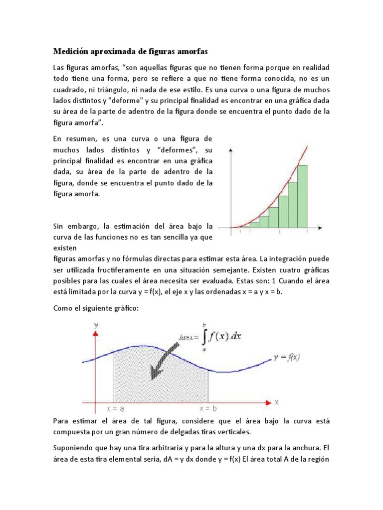 Medición Aproximada de Figuras Amorfas | PDF | Suma | Integral