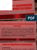 COSTO Y CLASIFICACION DE TRASNPORTE DE CARGA (Autoguardado)