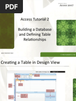 Access Tutorial 2 Building A Database and Defining Table Relationships