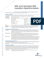 Aanalyst 600 and Aanalyst 800 Atomic Absorption Spectrometers