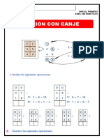 Adición Con Canje - Primer-Grado-de-Primaria