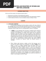 Types of Register in English Writing | PDF | Linguistics | Human ...