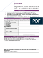 Legal Education Board: Form Reg-A: Request For Access and Release of True Copy of Documents or Information