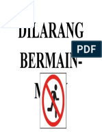 Dilarang Bermain