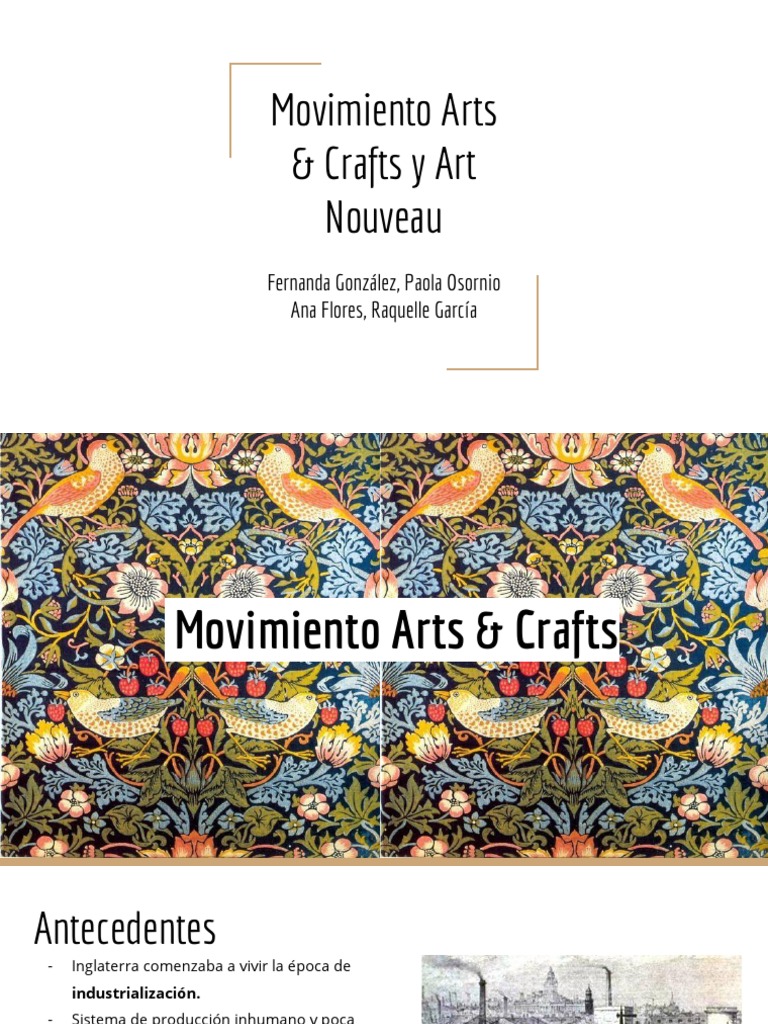 Movimiento Arts and Crafts y Art Nouveau | PDF | Movimiento de Artes y ...