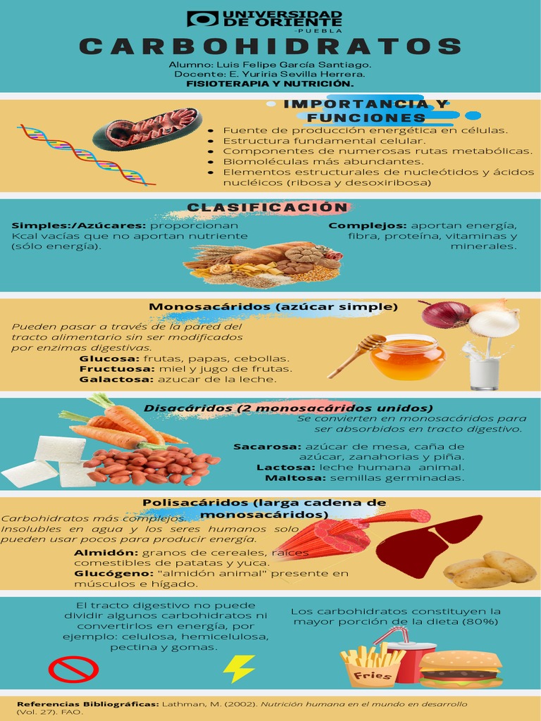 Infografía Carbohidratos Pdf Pdf Carbohidratos Nutrición