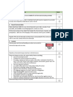 Chemical Storage Checklist