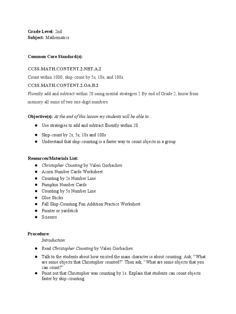 Ed360 Math Lesson Plan-2 | PDF | Education Theory | Teaching