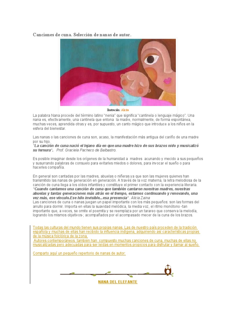 Canciones de Cuna | PDF | Dormir | Federico García Lorca