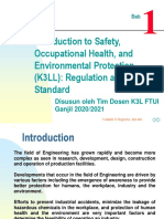 Bab 1 Pengantar K3L - Regulasi Dan Standar PDF