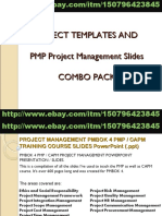 Project Templates and PMP Project Management Slides Combo Pack