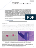 Dye Testing of Welds in Nickel Alloys